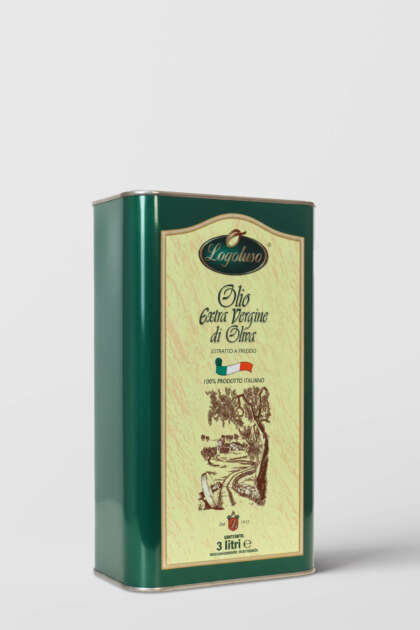 Olio extravergine d'oliva Fruttato Delicato - Lattina da 3 lt