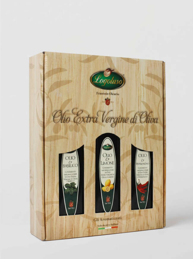 Box regalo tre oli aromatizzati