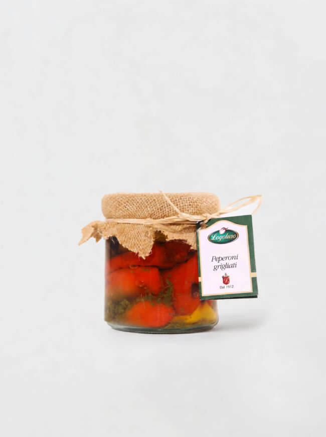 Peperoni grigliati sottolio